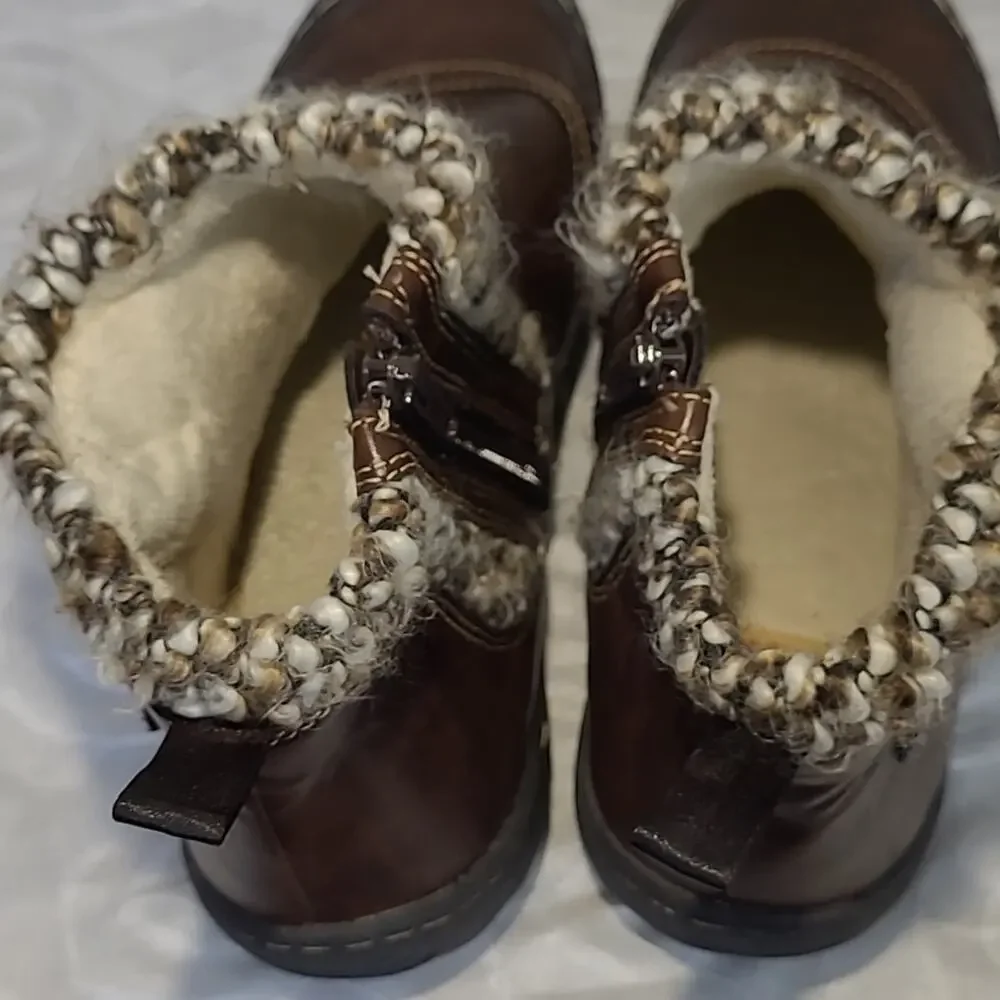 JSPORT by Jambu Darcie Boot WMS 9.5M  Brown Fall & Winter Faux Fur